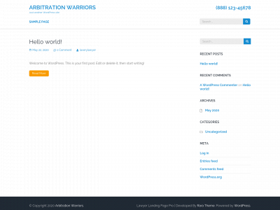 arbitrationwarriors.com snapshot