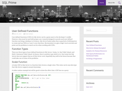 sqlprime.com snapshot