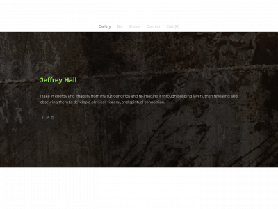 www.jeffreyhallart.com snapshot