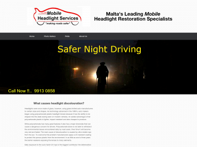 mobileheadlightservices.com snapshot