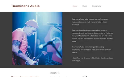 tuominensaudio.se snapshot