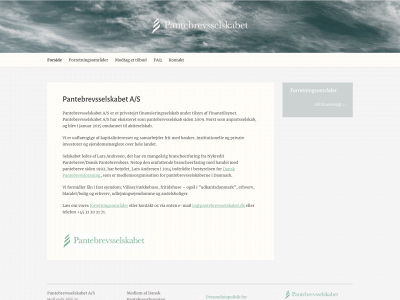 pantebrevsselskabet.dk snapshot