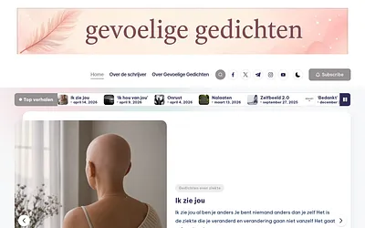 gevoeligegedichten.nl snapshot