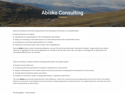 abisko.consulting snapshot