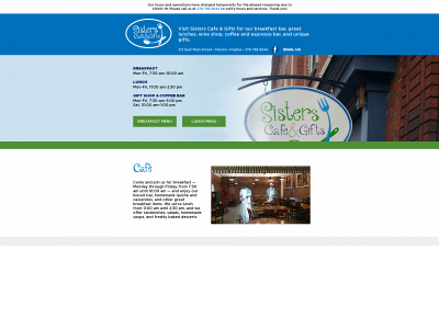sisterscafemarion.com snapshot
