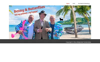bennyogbutterflies.dk snapshot