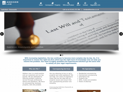 addisonlaw.co.uk snapshot