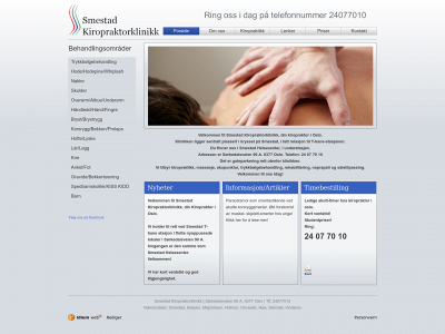 smestadkiropraktor.no snapshot