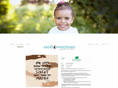 sarahsweetman.com snapshot