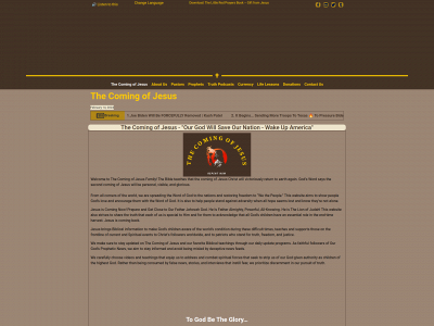 thecomingofjesus.com snapshot