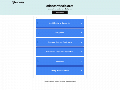 atlasearthcalc.com snapshot