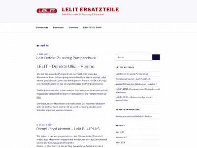lelit-ersatzteile.de snapshot
