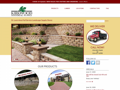 kirkwoodmaterial.com snapshot