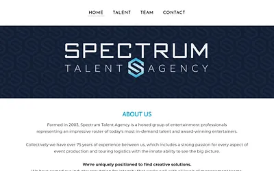 www.spectrumtalentagency.com snapshot