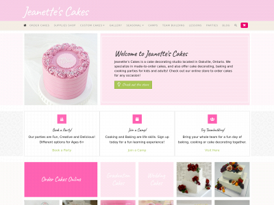 jeanettescakes.com snapshot