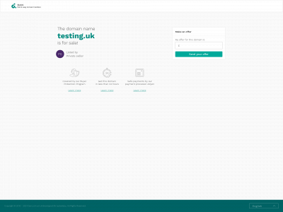 testing.uk snapshot