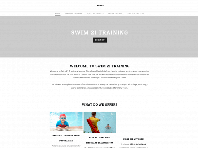 www.swim21training.com snapshot