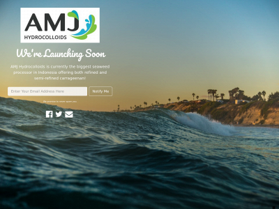 amjhydrocolloids.com snapshot