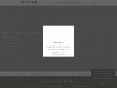 brightersidemusic.com snapshot