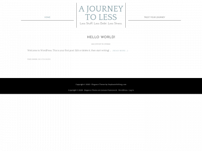 ajourneytoless.com snapshot