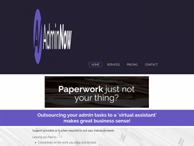 adminnow.co.uk snapshot