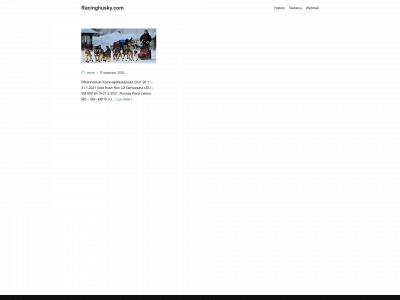 racinghusky.com snapshot