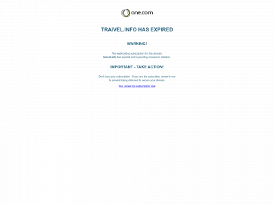 traivel.info snapshot