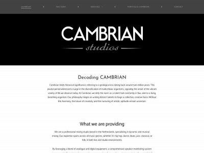 cambrianstudios.com snapshot