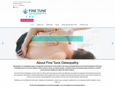 finetuneosteopathy.com snapshot