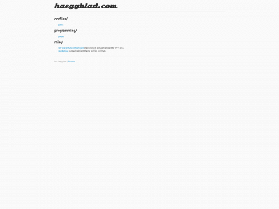 haeggblad.com snapshot