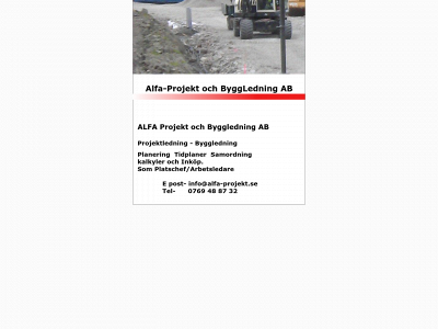 alfa-projekt.se snapshot