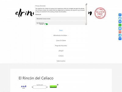 elrincondelceliaco.com snapshot