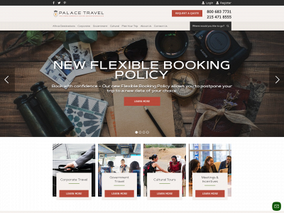 www.palacetravel.com snapshot