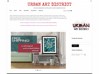 urbanartdistrict.com snapshot