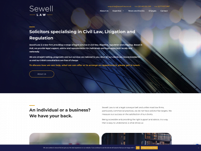 sewell-law.co.uk snapshot