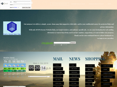 simplysecurehomepage.weebly.com snapshot