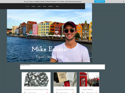 mike-edison.com snapshot