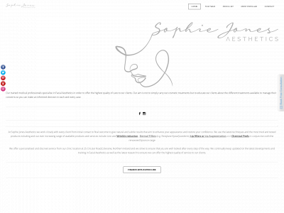 www.sophiejonesaesthetics.co.uk snapshot
