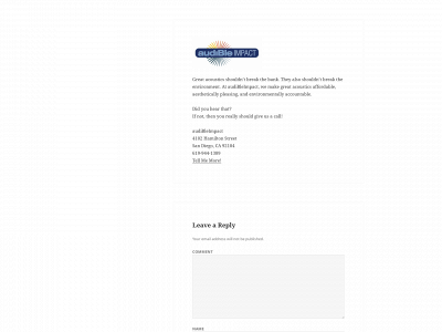 audibleimpact.org snapshot