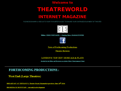 theatreworldinternetmagazine.com snapshot