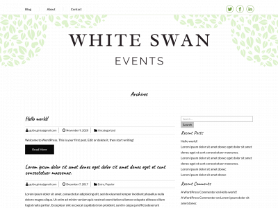 whiteswan-events.com snapshot
