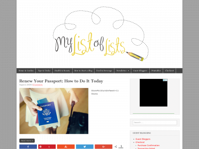mylistoflists.com snapshot