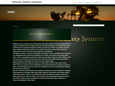 seismicsafetysystems.com snapshot