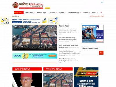 businessandmaritimewestafrica.com snapshot