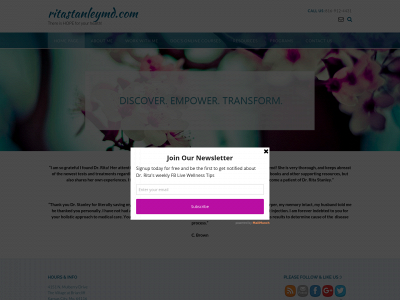 ritastanleymd.com snapshot