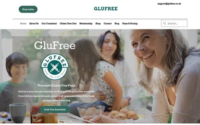 glufree.co.uk snapshot