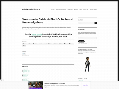 calebmcelrath.com snapshot