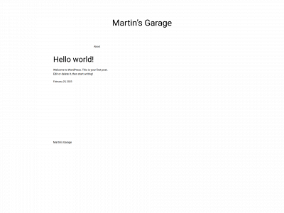martinsgarage.one snapshot