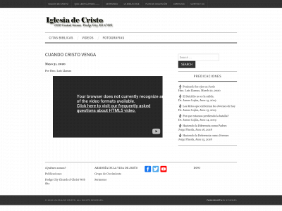 dcksiglesiadecristo.org snapshot