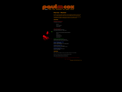 paulmcox.com snapshot